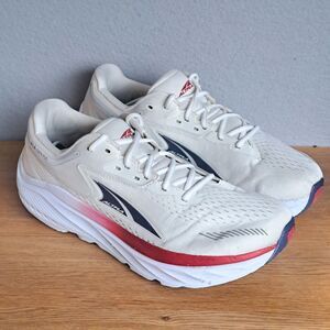 Altra Via Olympus Men’s 12.5 Cream White Red Running Shoes Athletic Sneakers